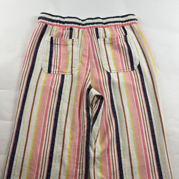 Old Navy Bright Stripe Linen Blend Wide Leg Lounge Pant S - Picture 6 of 6